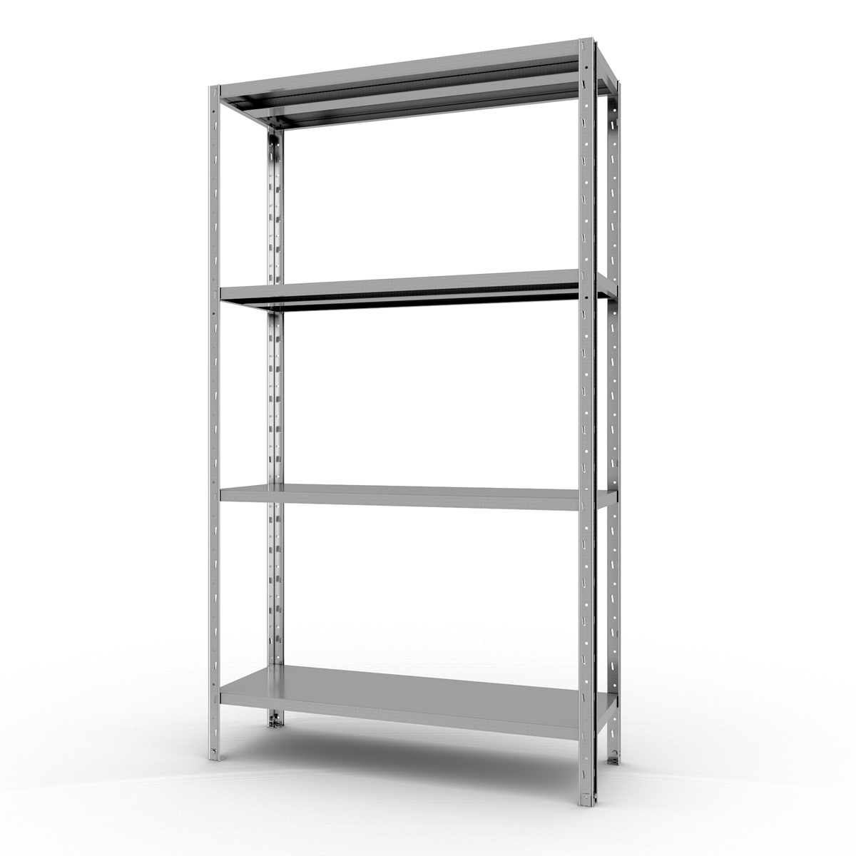 Стелаж поличковий металевий FORSTOR Start 2000х1000х400 мм 4 полиці оцинкований